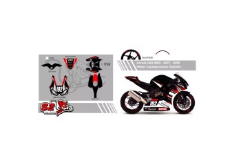 Kit adhesivos personalizables Honda 1000 RR 2017-2019 S2 Concept