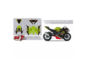 Kit adhesivos personalizables Kawasaki ZX636R 2019-2022 S2 Concept