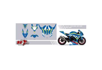 Kit adhesivos personalizables Suzuki GSXR-1000 2017-2021 S2 Concept