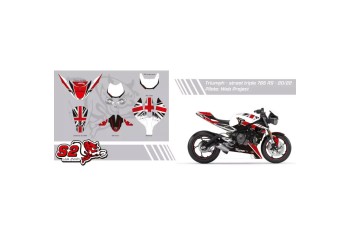 Kit adhesivos personalizables Triumph Street Triple 765 2017-2022 S2 Concept