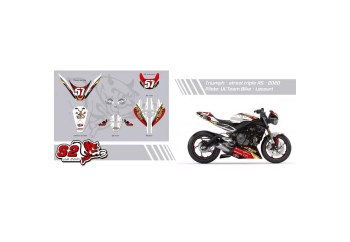Kit adhesivos personalizables Triumph Street Triple 765 2017-2022 S2 Concept