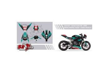 Kit adhesivos personalizables Triumph Street Triple 765 2017-2022 S2 Concept