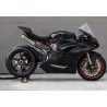 Ducati V2 2020-2024 (las líneas de escape de competición de altura Akrapovic y Spark) y sin catalizador