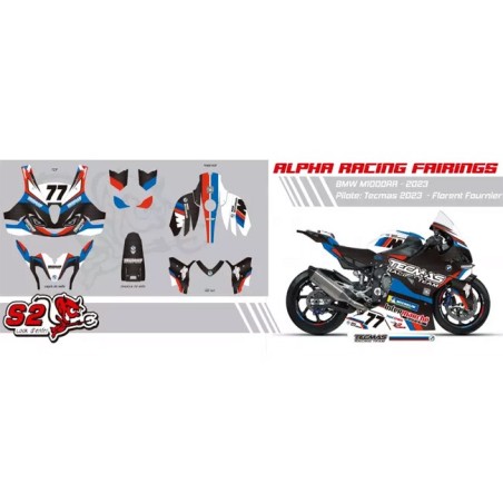 Kit adhesivos racing personalizables BMW M 1000R 2023-2025 S2 Concept
