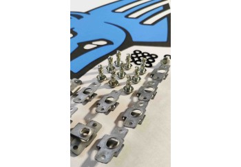 Kits Plateados Tornillo Rápido+ base 1/4 de vuelta DZUS 15mm