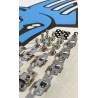 Kits Plateados Tornillo Rápido+ base 1/4 de vuelta DZUS 15mm