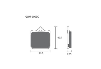 Pastilla de freno ZCOO B003 EX