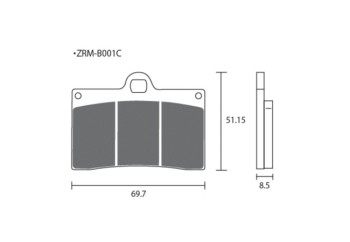 Pastilla de freno ZCOO B001 EX