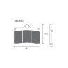 Pastilla de freno ZCOO B001 EX