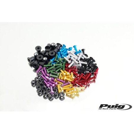 KIT 8x tornillería anodizada para cúpulas con silentblock